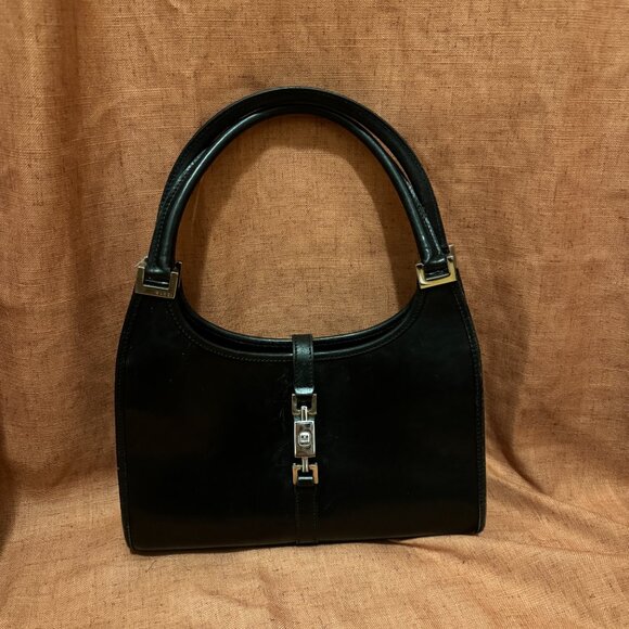 Vintage Gucci Structured Jackie Leather Handbag / Shoulder Bag - Picture 11 of 11